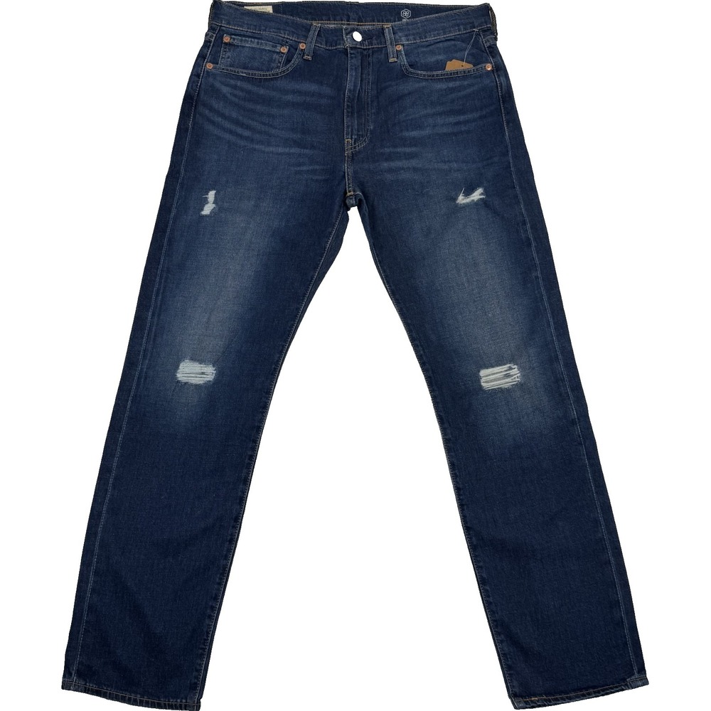 Levi's 502 Straight Leg Jeans Mens 34x32 Blue Denim NWT Reclaimed Sustainable